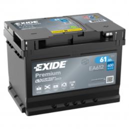 EXIDE  Premium  61Ah  600 En (обр)  EA612 242х175х175