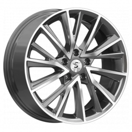 КиК КР010 (18_Xceed) 7.5x18 PCD5x114.3 ET45 Dia67.1 Diamond gloss graphite